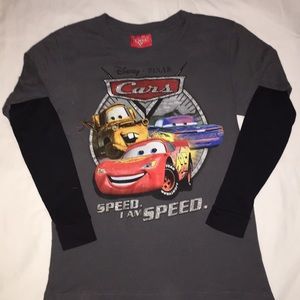 Long sleeve boys cars movie shirt